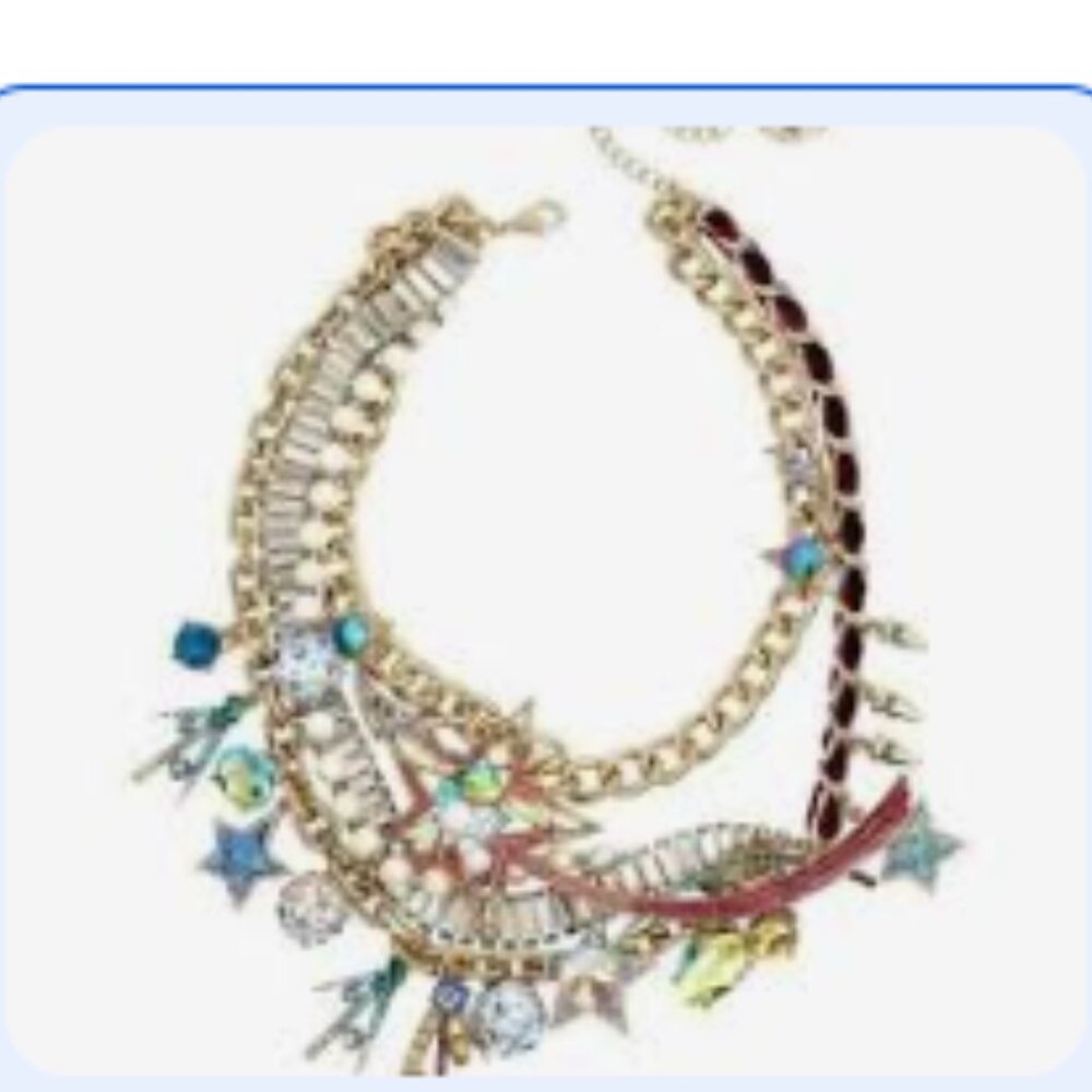 NWT Betsey Johnson CELESTIAL STARLET STATEMENT NECKLACE - Picture 15 of 15
